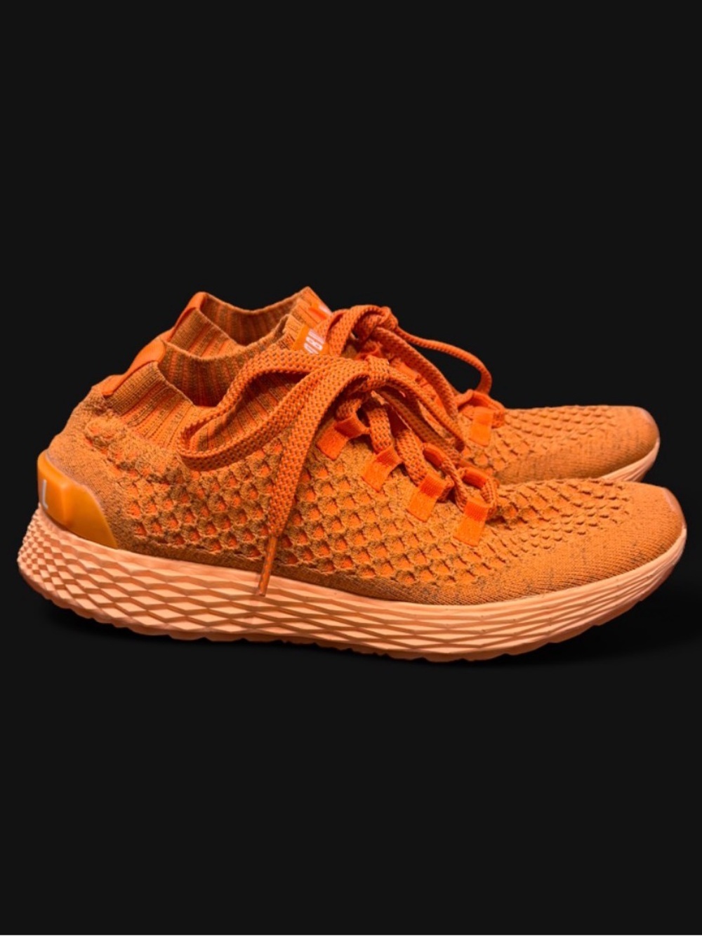 NOBULL Knit Runner Sneakers – Citrus Neon Orange Men’s 9 Women’s 10.5